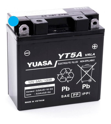 Bateria Motos Yuasa Yt5-a 12n5-3b Yb5l-b Gel Fz16 Rouser 135