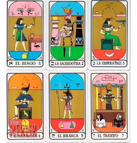 Tarot Egipcio - 78 Y Folleto - Cartas Plastificadas | Envío
