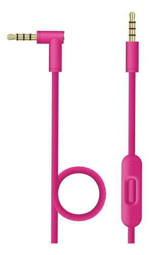3 Reemplazo De Auriculares Cable Aux Profesional Rosado