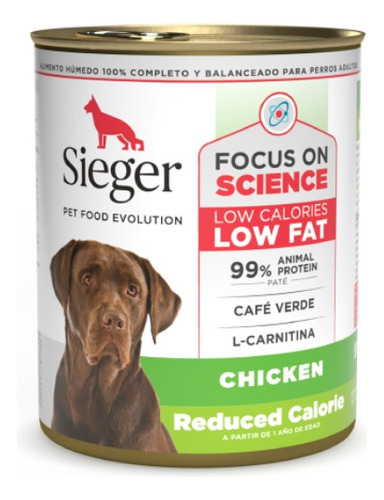 Alimento Humedo Sieger Perro Reduced Calorie Lata De 340gr