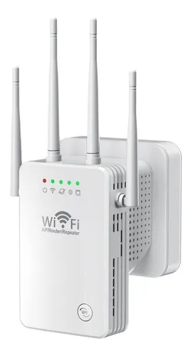 comprar Amplificador Wifi Extensor Rango Repetidor Señal De 4 Antena 127V Color Blanco