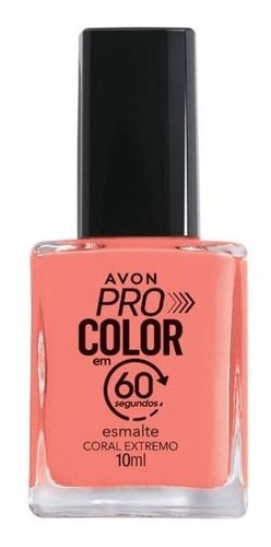 Imagem 1 de 1 de Avon - Pro Color 60 Segundos - Esmalte - Coral Extremo