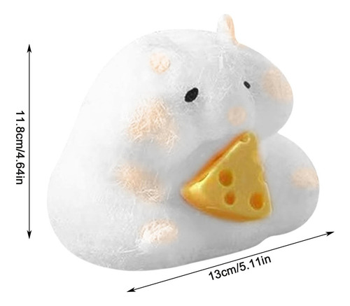 D 2 Piezas Squeeze Hamster Squishy Toy For Aliviar El Estrés