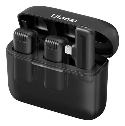 Microfone Sem Fio Ulanzi J12 iPhone iPad Lightning 2 Mics Menor preço em Microfone Sem Fio Ulanzi J12 iPhone iPad Lightning 2 Mics