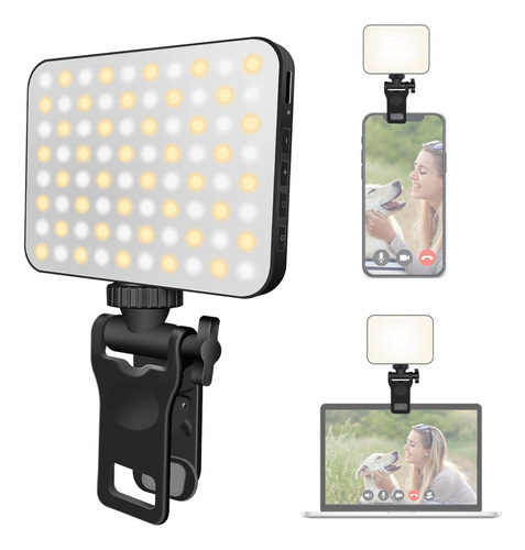 Luz Led Recargable For Selfies De 80 Led For Teléfono Con