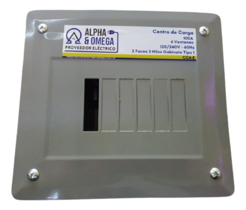 Centro De Carga Empotrable Tipo Qo Para 6 Circuitos 1 Pza
