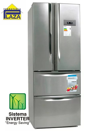 Refrigerador 4 Puertas Philco 350lts Inox Inverter