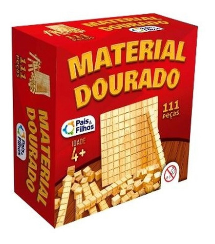 Material Dourado 111 Peças Em Madeira Pais E Filhos 2922