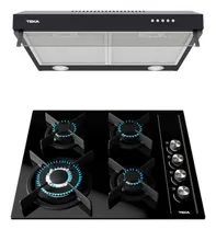 Comprar Parrilla Y Campana Teka Crystal A Gas + Campana Negra 60 Cm