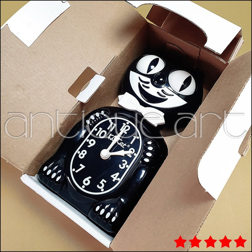 Imagen 6 de 7 de A64 Kit Cat Klock Reloj De Pared Tipo Pendulo Gato Antiguo
