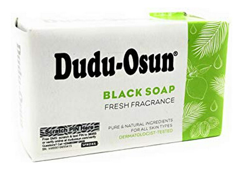 Jabón Negro Natural Dudu Osun, 5 Oz (pack De 3)