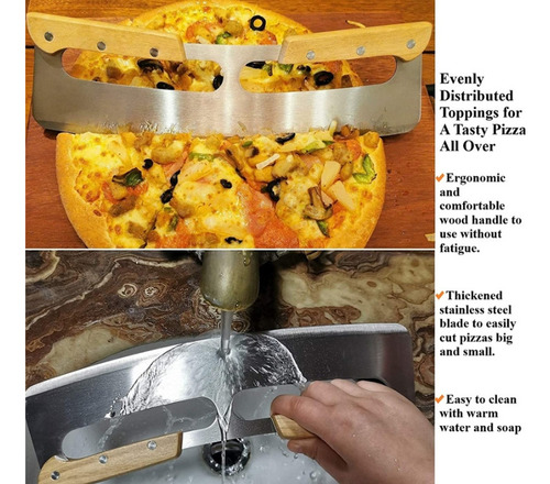 Cortador De Pizza, Cuchillo Afilado De Acero Inoxidable,