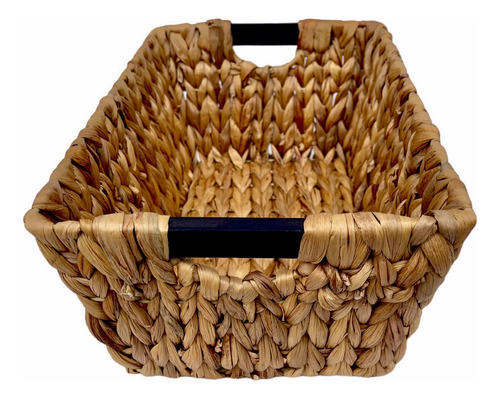 Cesto Rectangular Caja Decorativa Jacinto De Agua Metal 33cm