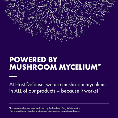 Host Defense Mushrooms Lion's Mane 1g 60 Cápsulas Suplemento Dietético Memoria y Enfoque, Salud Nerviosa y Bienestar General