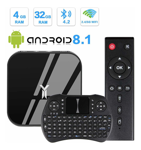 Estuche Tv Android 8.1 Dolamee Y2 4 Gb Ram 32 Rom Amlogic