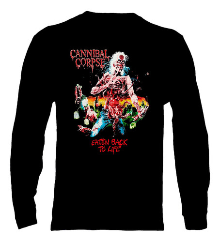 Polera Manga Larga Cannibal Corpse - Ver 19 - Eaten Back To 