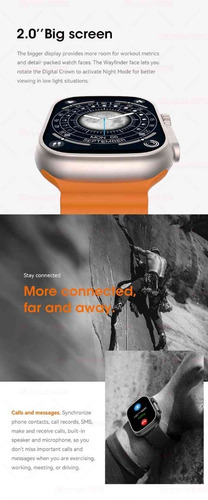 Imagen 6 de 10 de Reloj Inteligente Smartwatch W68+ Ultra 2023 Serie 8 Ip68