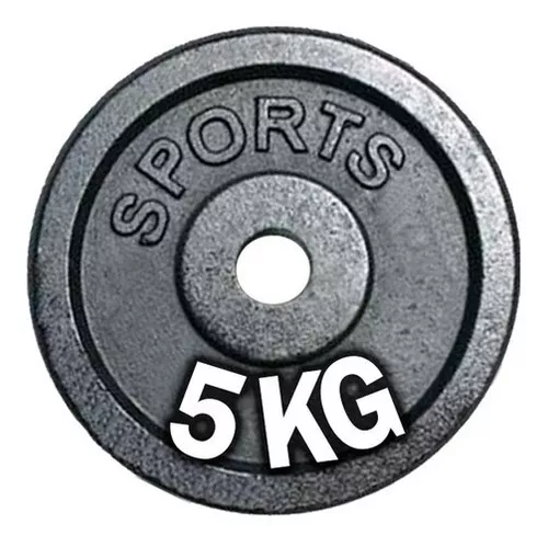  1 par – discos de pesas de hierro fundido para gimnasio y  levantamiento de pesas, discos de mancuernas de fitness para el hogar,  1.142 in, agujero, 2 x 5.5 lbs 
