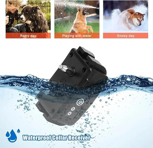 Cerco Electrico Invisible Perimetral Para Perros, 2 Collars