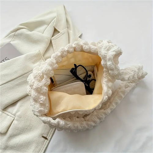 Bolso De Hombro Tipo Hobo De Tela Para Mujer Varios Colores