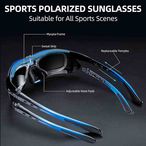 X Gafas Sol Deportivas Polarizadas Protección Uv Gafa