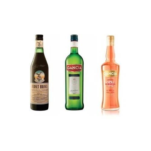 Gancia Americ 950 Ml + Hibiscus 750 Ml Fernet Branca 750 Ml