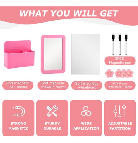 Accesorios Magnéticos Para Casilleros Niñas Con Pizarra Espe