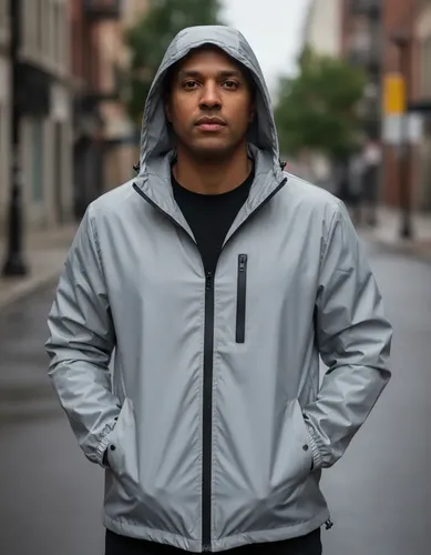 Jaqueta Refletiva Masculina, Corta-vento Harajuku, Roupas