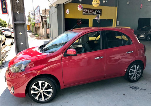 Nissan March 1.6 Sl Automático 2017 Vermelho
