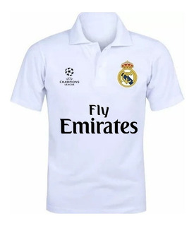 camisa polo real madrid branca