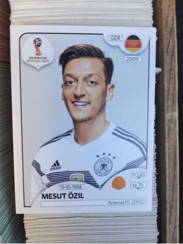 Estampa De  Futbol Mesut Ozil Rusia 2018