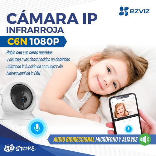Imagen 6 de 10 de Camara Seguridad Ezviz C6n Ip 1080p Motorizado Wifi Nocturn