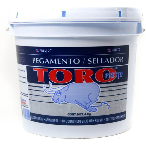 Toro Pegamento/sellador 5x1/armatirol 4kg Presto 2 Pz