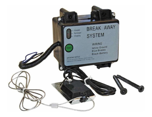 Remolque Breakaway Kit Led Readout Switch Bateria Circuito