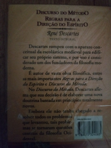 2 Em 1*discurso Do Método*regras Para A Direção Do Espírito