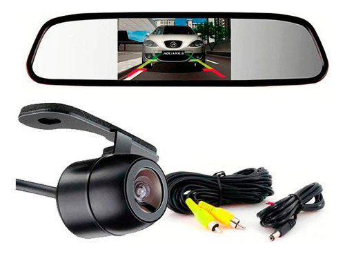 Retrovisor Com Display E Camera De Ré 2 Em 1 Gm Astra