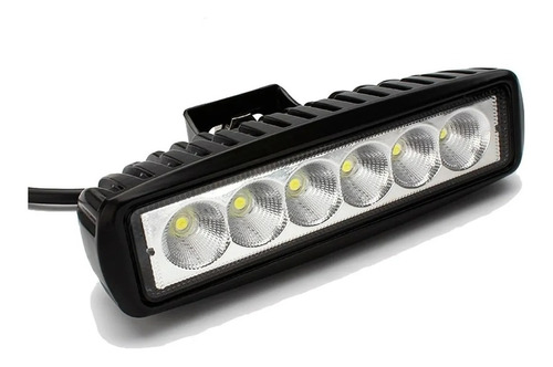 Faro Rectangular De 6 Led 12v Auto 18w