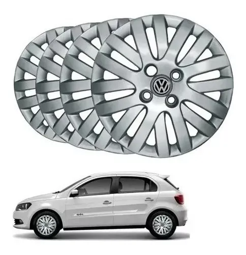 comprar Jogo 4 Calotas Vw Gol Voyage Saveiro G5 2009 u002F 2011 Aro 14