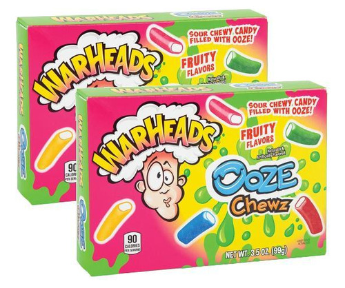 Kit 2 Balas Warheads Theater Box Ooze Chews - 99g