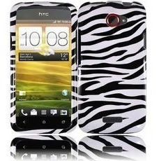 Forro Htc One X Acrilico Y Goma Dura Nuevo Cebra Y Blanco