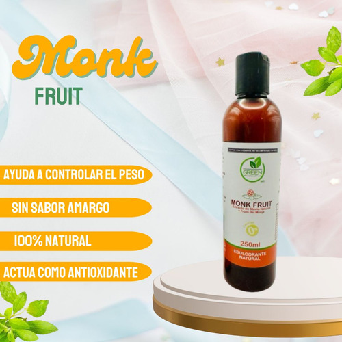 Endulzante Monk Fruit / Fruta Del Monje 250ml Stevia Líquida