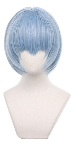 Peluca De Pelo Anime Evangelion Eva Ayanami Rei Peluca Pelo