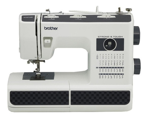 Máquina de coser Brother Strong and Tough ST371HD portable blanca y negra 110V