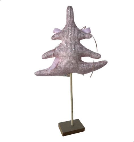 Imagen 4 de 10 de Árbol Rosa Grande Papa Noel Adorno Decoración Navideña
