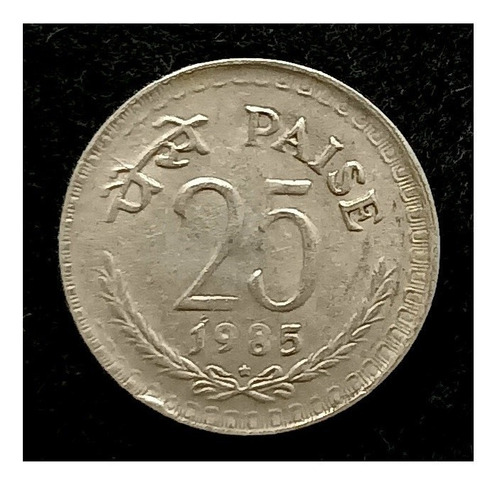 India 25 Paise 1985 H Excelente Km 49.1