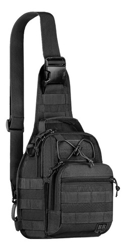 Bolsa Mochila Tática Ombro Bornal Patrulha Preta 7l Original