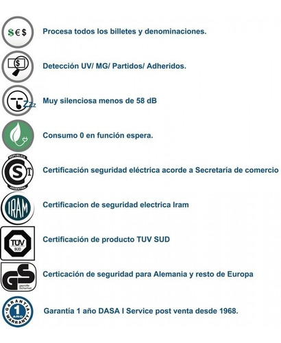 Imagen 8 de 8 de Contadora Billetes Maquina Cuenta Dinero C720 Detecta Falsos