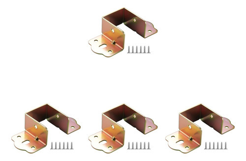 Soporte De Riel De Cama De 4 Piezas Bisagra De Cama 40 Mm