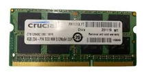 Comprar Memória Crucial 4gb Ddr3 1066 Pc3 8500s Note Macbook (1885)#