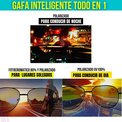 Gafas De Sol Fotocromaticas Oscurecen Polarizado Conducir Uv